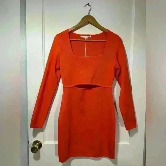 NWT Endless Rose Cutout Knit Mini Bodycon Dress - Picture 4 of 7